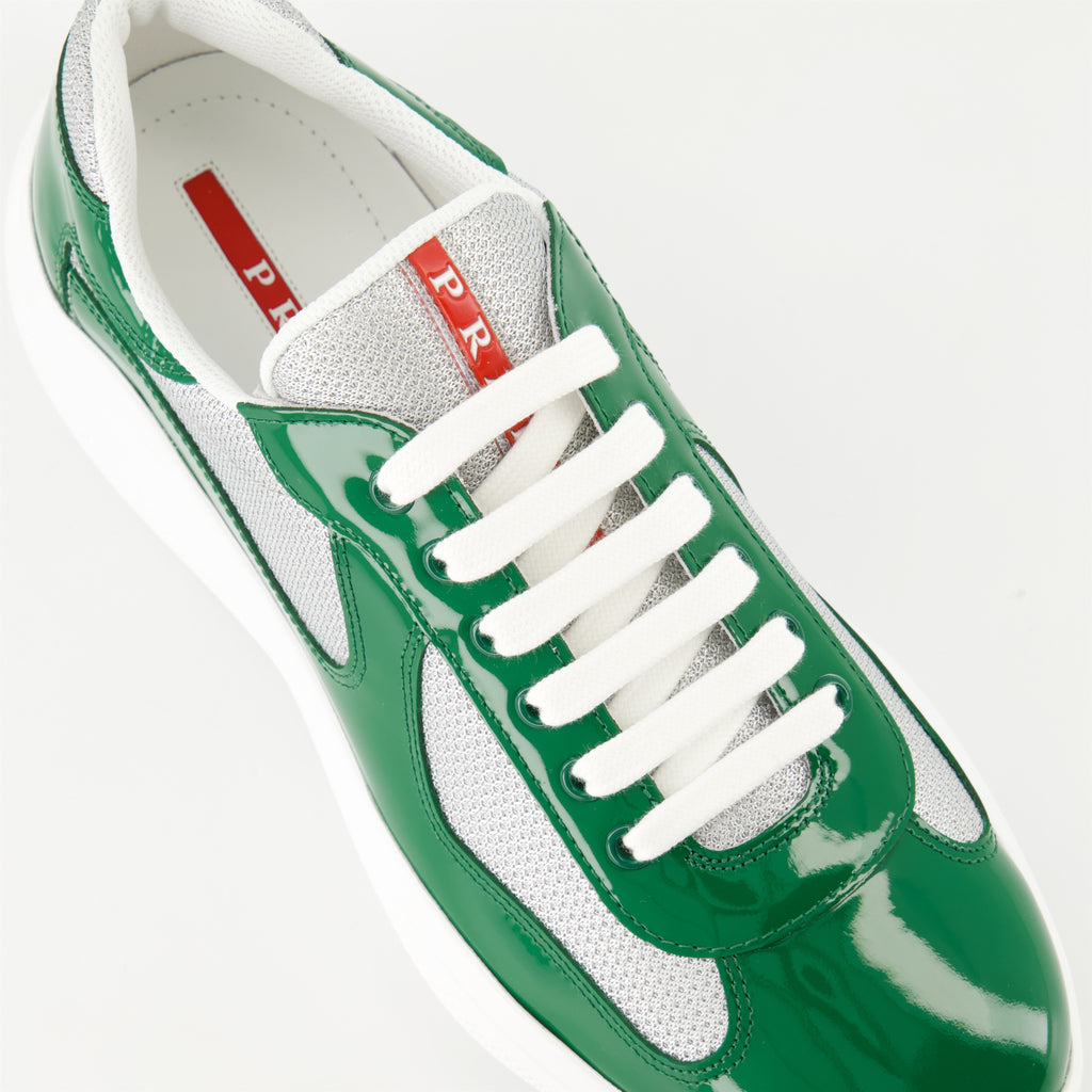 Sneakers Baskets America's Cup Prada Green Homme