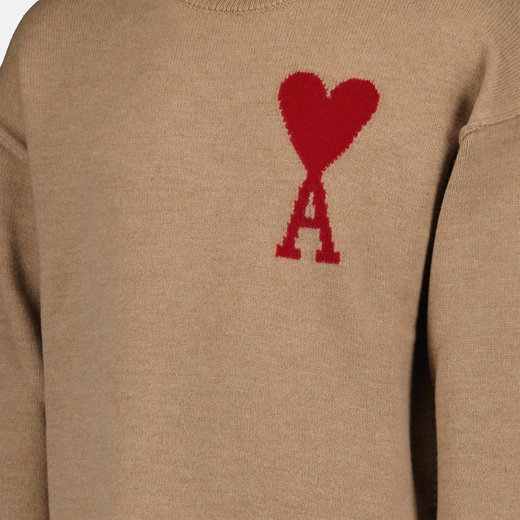 Maille Col roulé Ami de coeur Ami PARIS Marron Unisexe