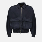 Giacche D-Kurz Denim Bomber Diesel Nero Unisex
