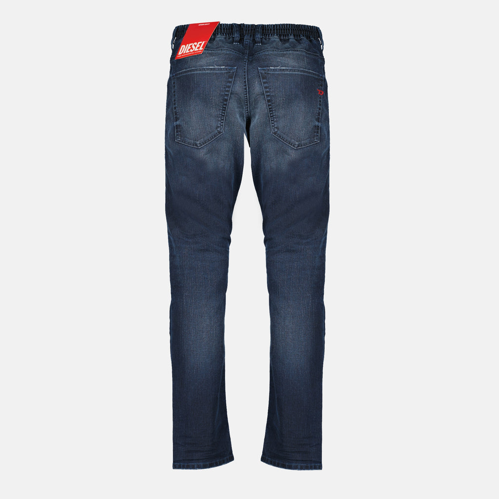 Image of the D-Krooley-B 2032 blue denim jeans by Diesel for Men - Spring-Summer 2026 - Back View