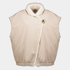 Vestes Chaqueta de plumas Chardonneret de teddy reversible 2 en 1 Moncler Beige Femme