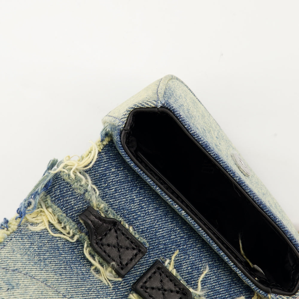 Borse a tracolla Borsa in Denim 1DR XS con Strass Diesel Blu Femme