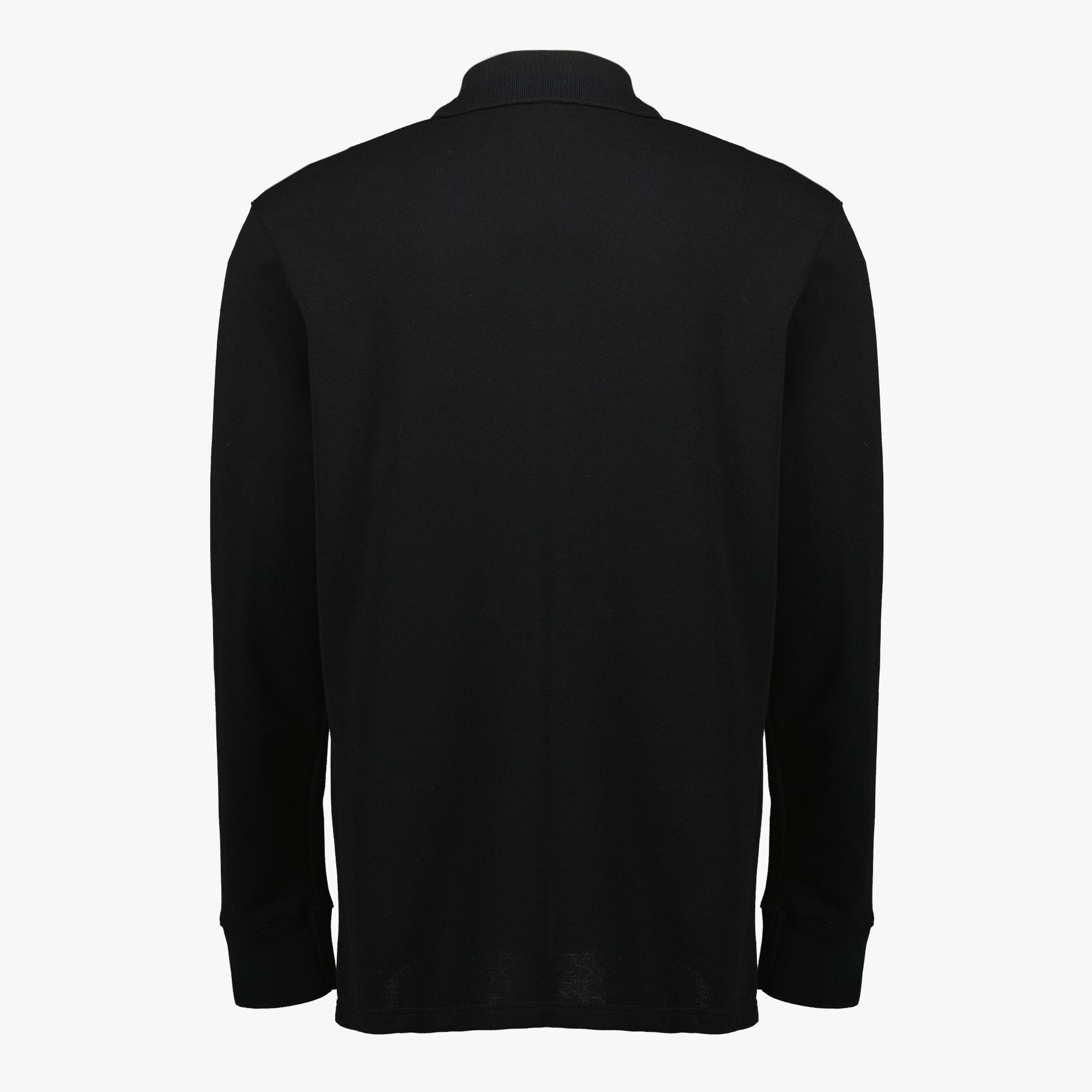 Bild des schwarzen Poloshirts mit langen Ärmeln für Herren von Courrèges - Frühjahr-Sommer 2026 - Rückansicht