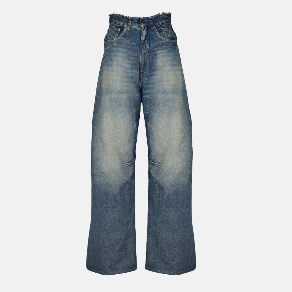 Immagine dei jeans larghi del marchio Mm6 per Donna - Stagione Autunno-Inverno 2025 - Vista Frontale