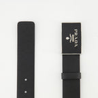 Belts Saffiano Leather Belt Prada Black Homme