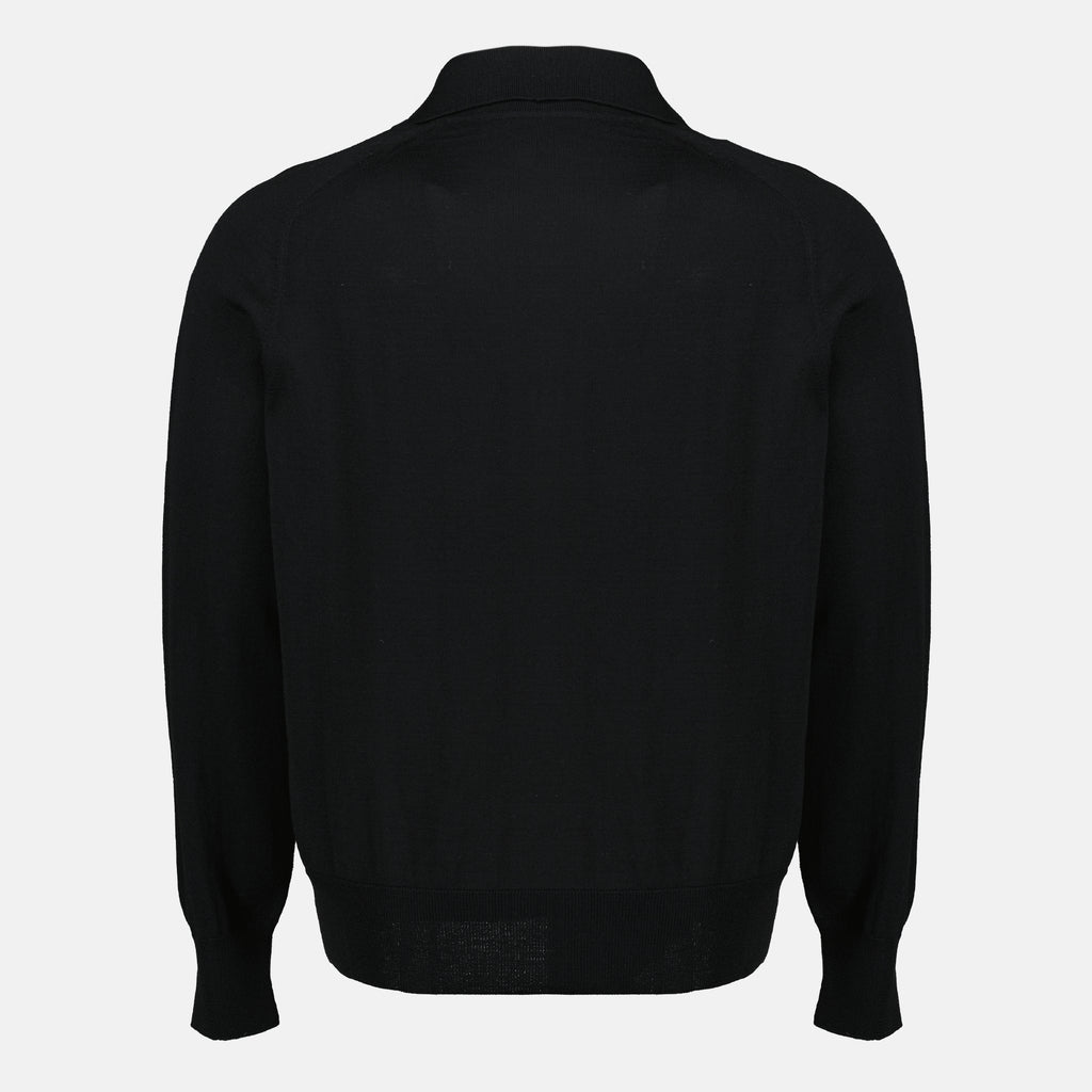 Chemises 블랙 울 가디건 Ami PARIS Noir Homme