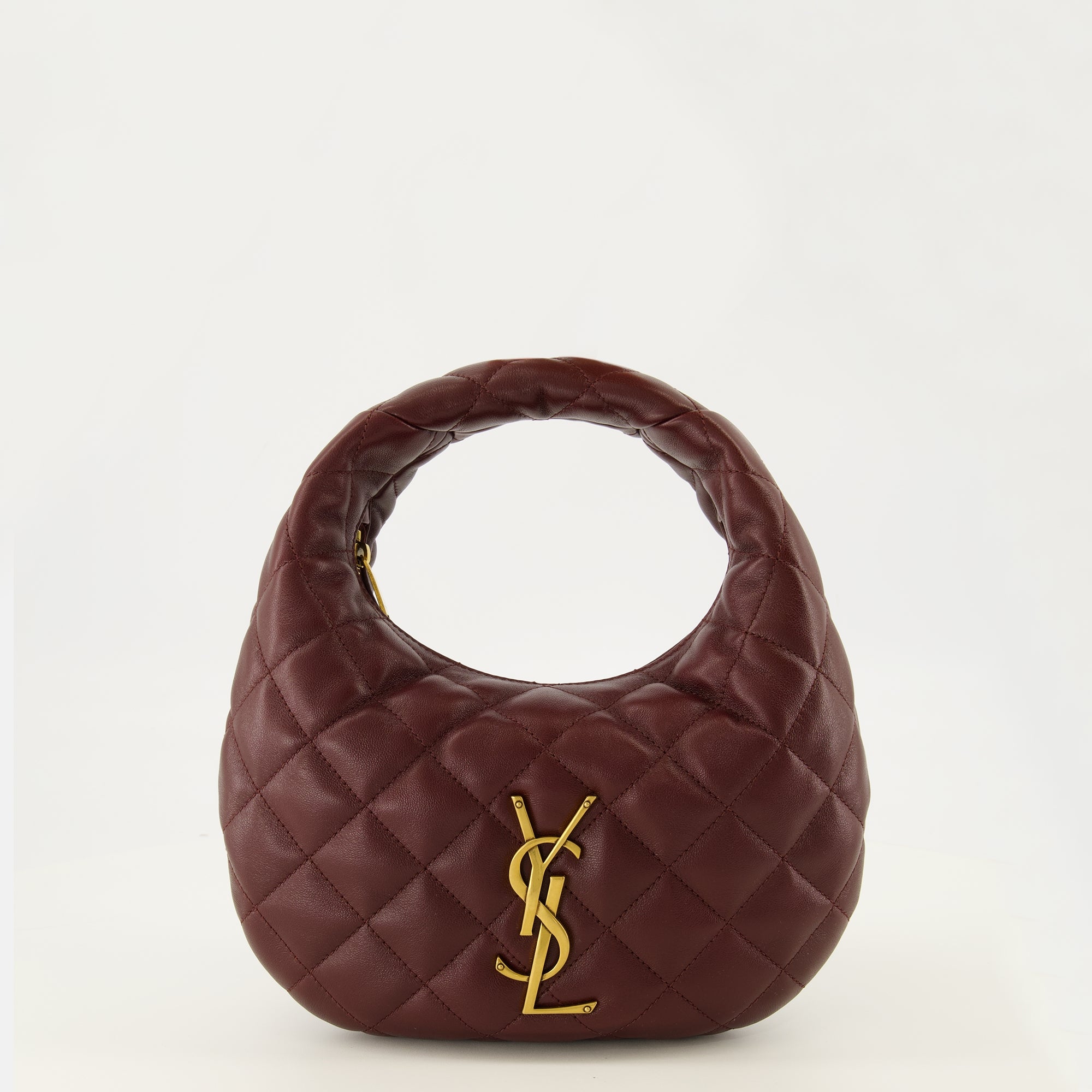 Sacs à main et épaule Bolsa Icarino em Couro Matelassé Bordeaux Saint Laurent Bordeaux Femme