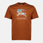 Imagen de la camiseta EKD marrón de la marca Burberry para hombre - Temporada Primavera-Verano 2026 - Vista Frontal