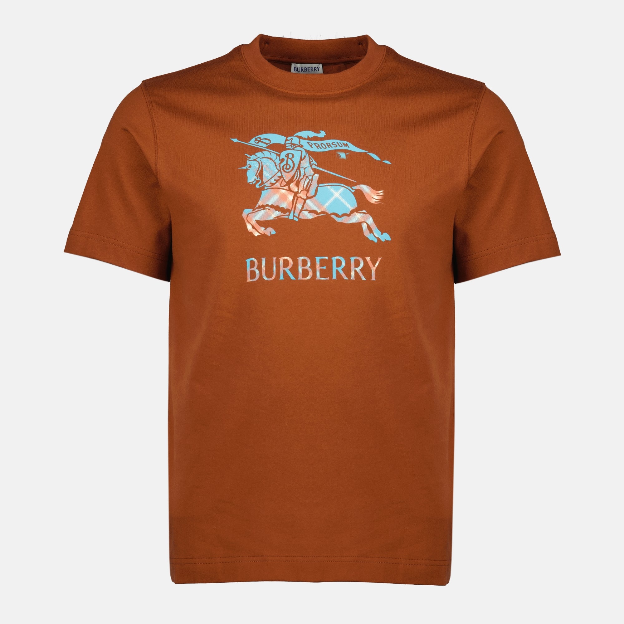 Bild des braunen EKD T-Shirts der Marke Burberry für Herren - Frühling-Sommer 2026 - Vorderansicht