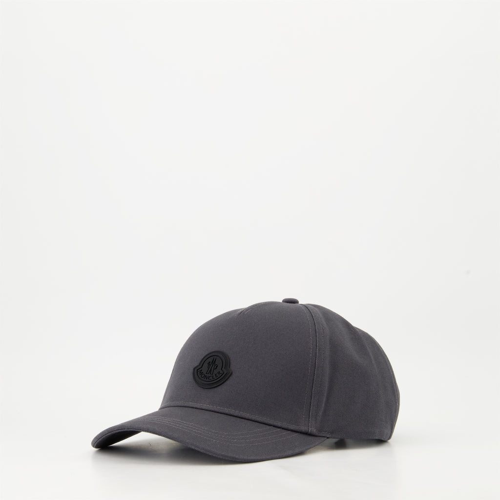 Hats, caps and beanies Logo Cap Moncler Gray Homme