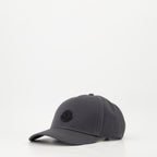Hats, caps and beanies Logo Cap Moncler Gray Homme