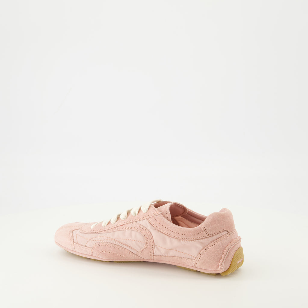 Baskets Montecarlo Pink Sneakers Prada Rose Femme
