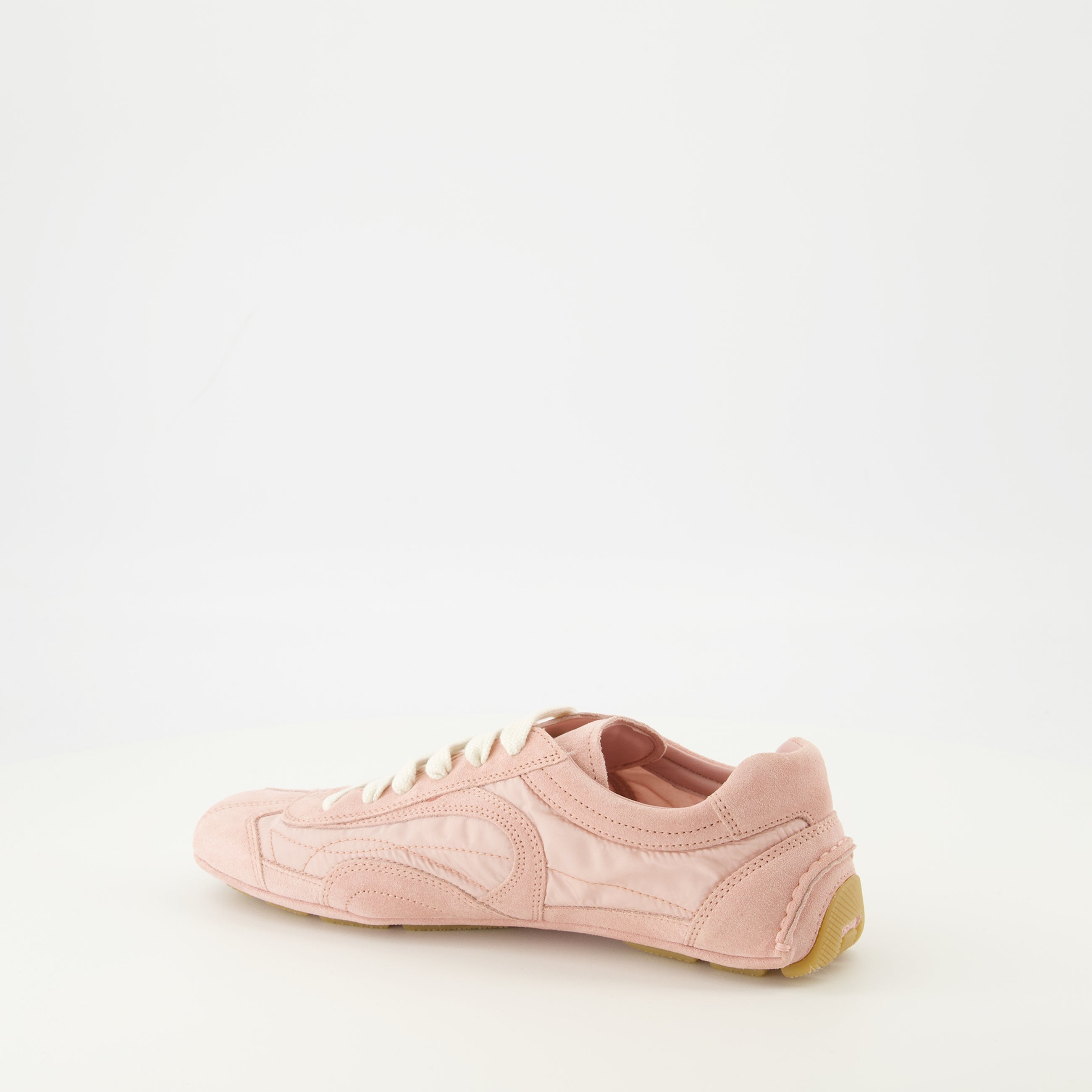 Baskets Montecarlo Pink Sneakers Prada Rose Femme