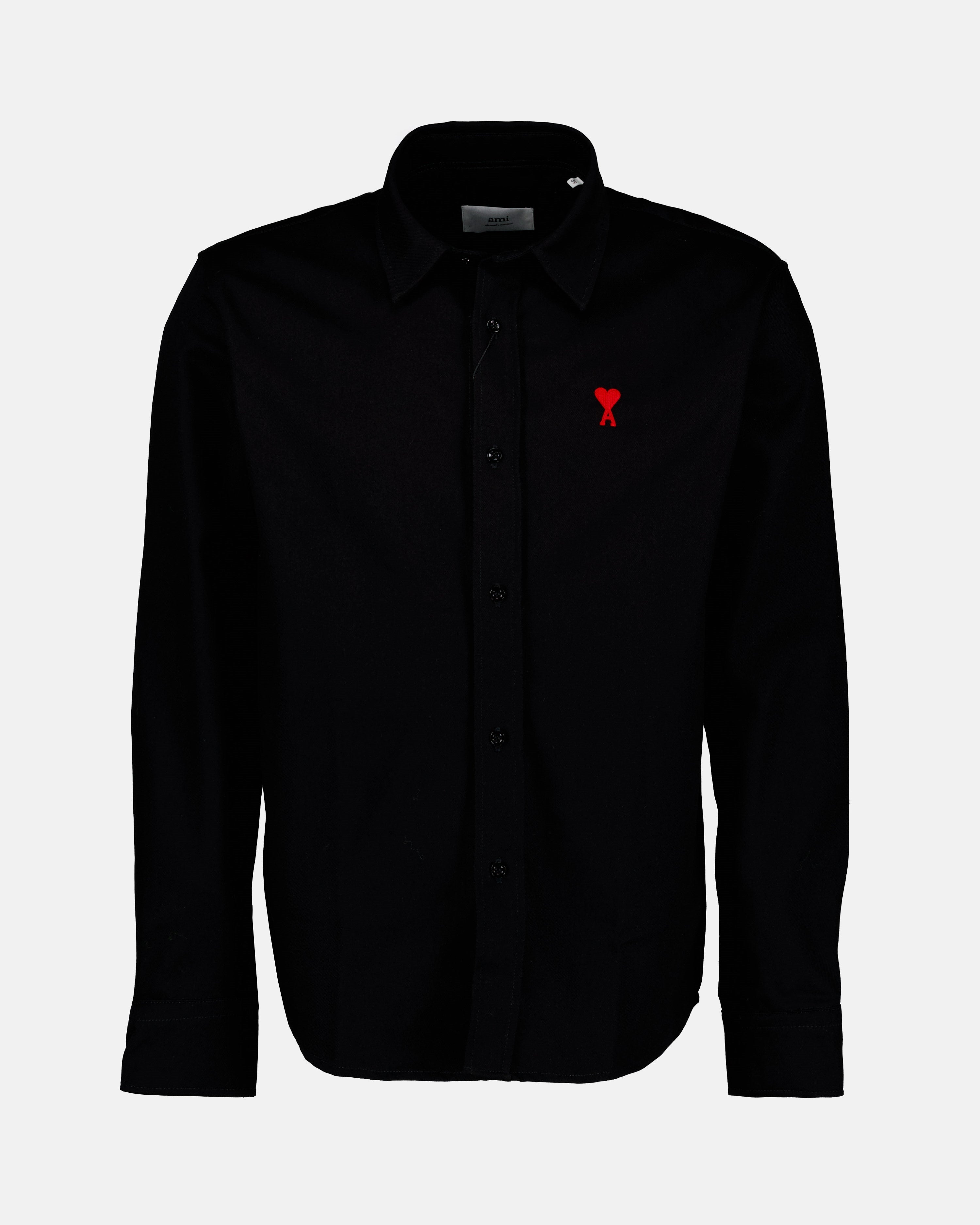 Hemden HSH114.660 001 noir Ami PARIS Schwarz Homme