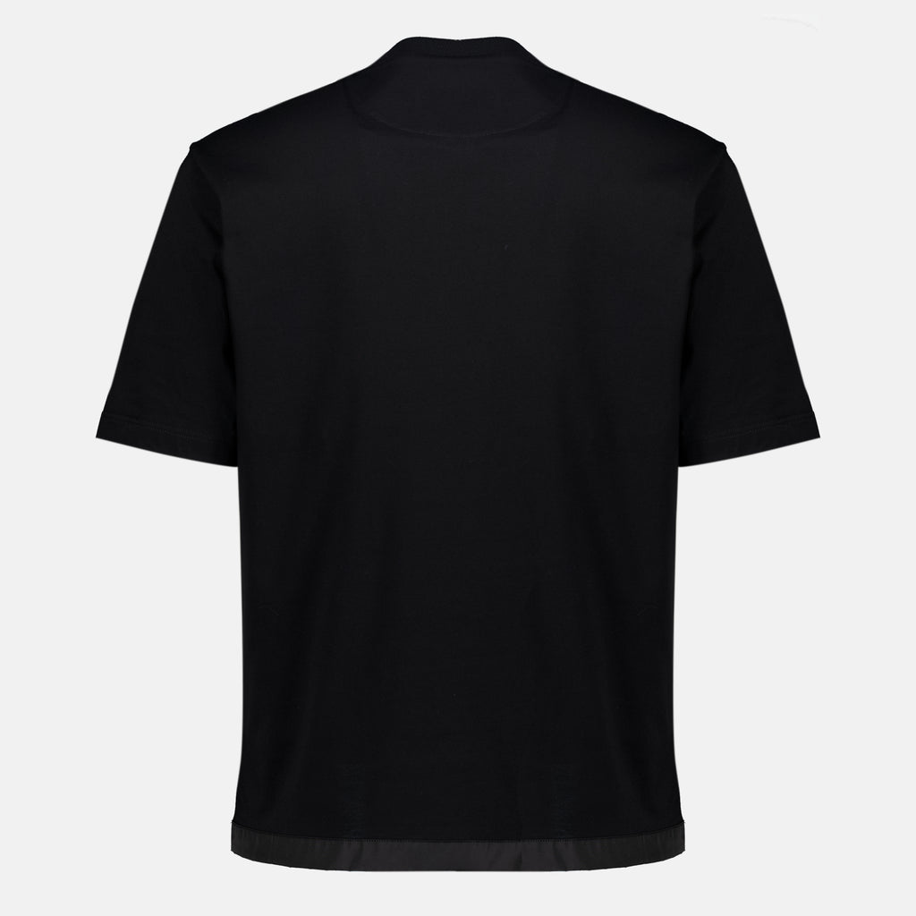 T-shirts T-shirt noir en coton Prada Noir Homme