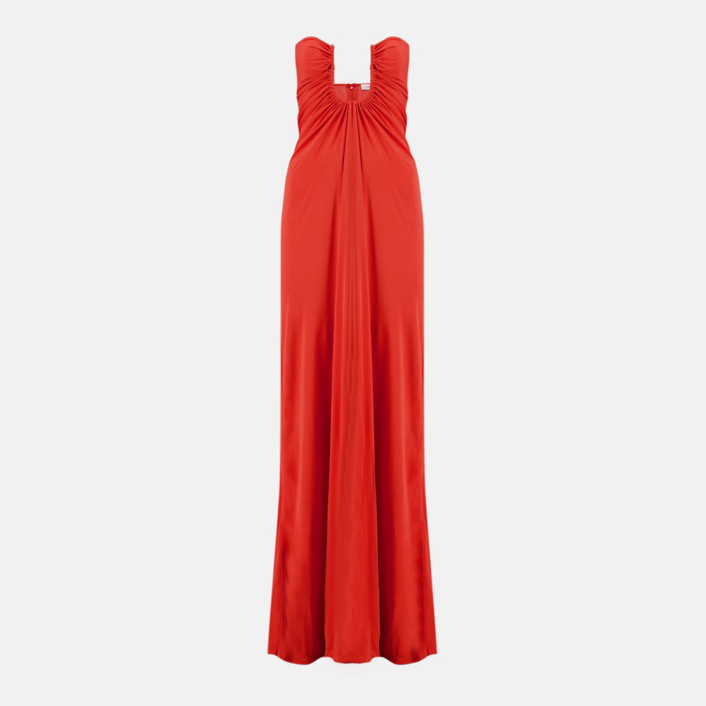 Imagen del artículo Vestido bustier arqueado naranja de la marca Christopher Esber para Mujer - Temporada Primavera-Verano 2026 - Vista Frontal