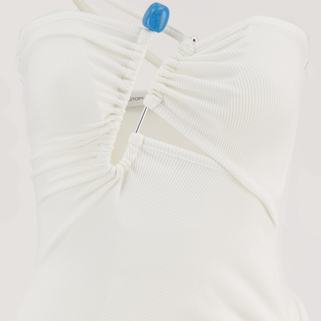 Image de l'article Robe à épinge en cristal de la marque Christopher Esber pour Femme - Saison Automne-Hiver 2025 - Vue détaillée_1