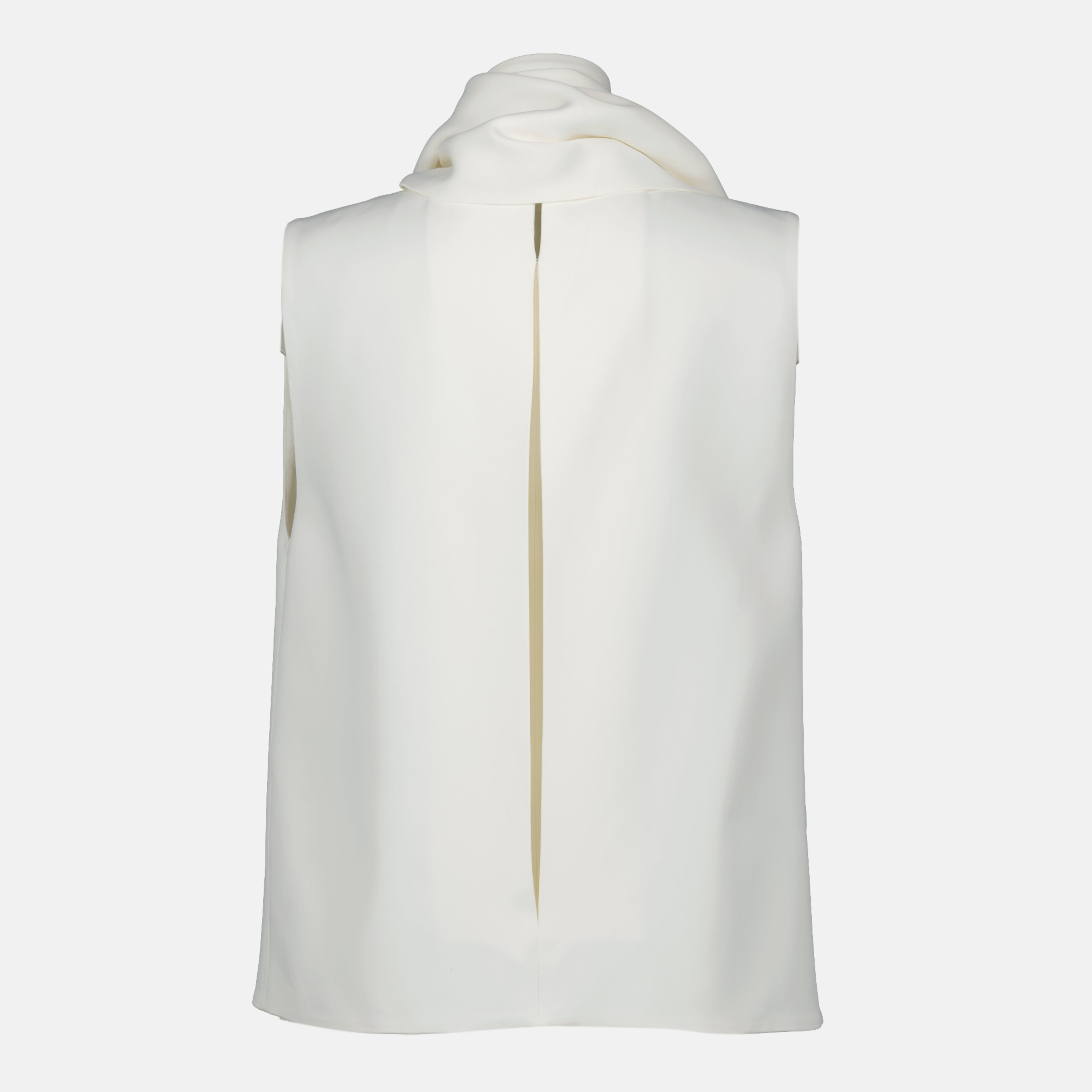 Image de l'article Top Loe blanc de la marque Khaite pour Femme - Saison Printemps-Été 2026 - Vue de Dos