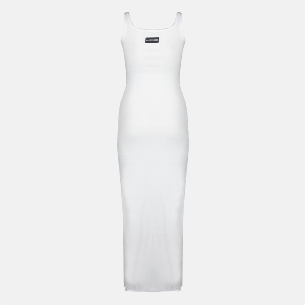 Robes Robe longue en coton blanche Marine Serre Blanc Femme