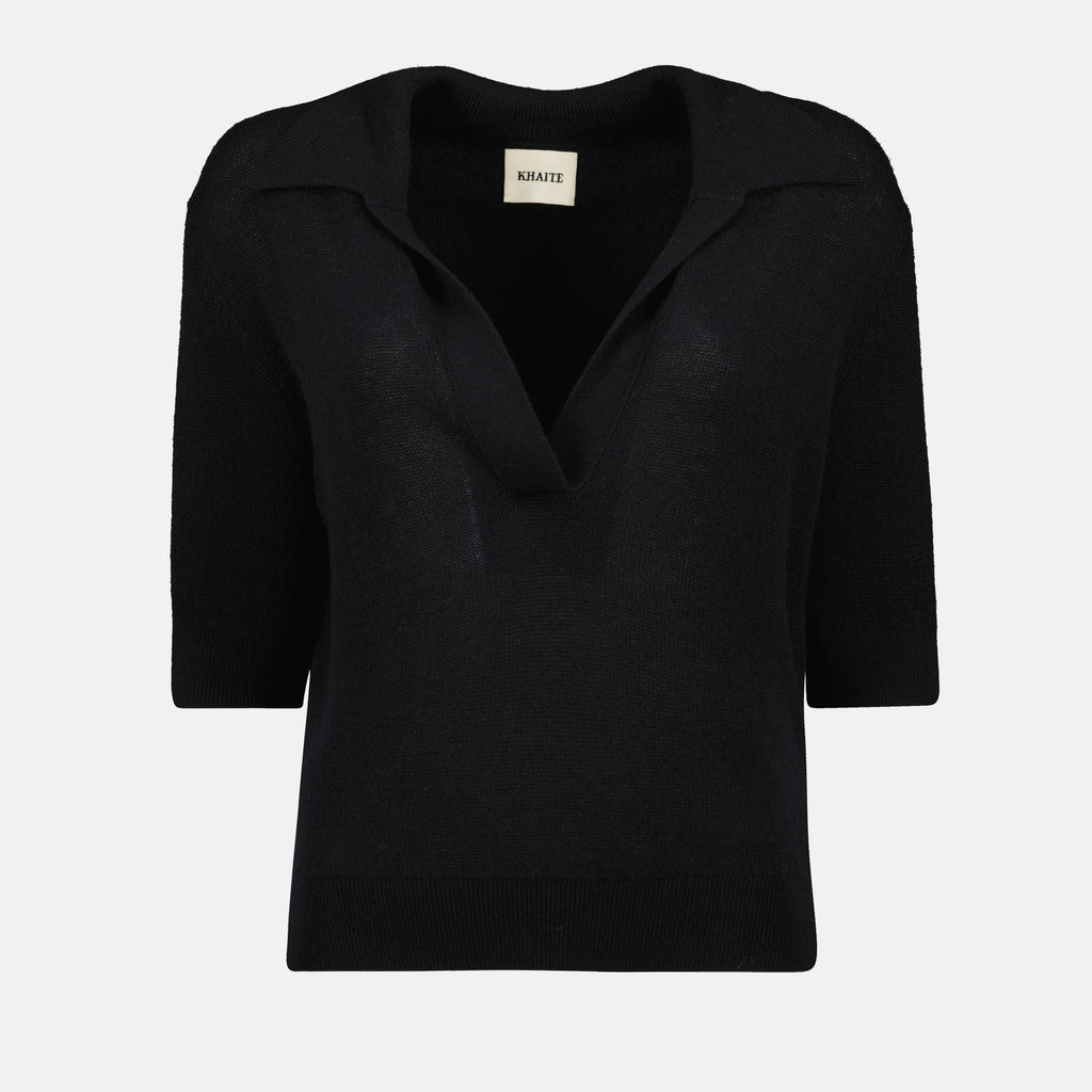 Poloshirts Polo Shrunken Jo Khaite Schwarz Femme