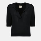 Poloshirts Polo Shrunken Jo Khaite Schwarz Femme