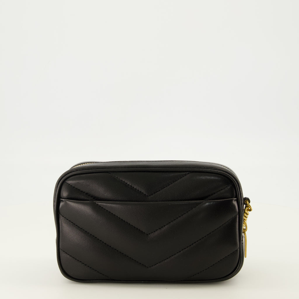 Sacs bandoulière Mini sac Loulou Camera noir Saint Laurent Noir Femme