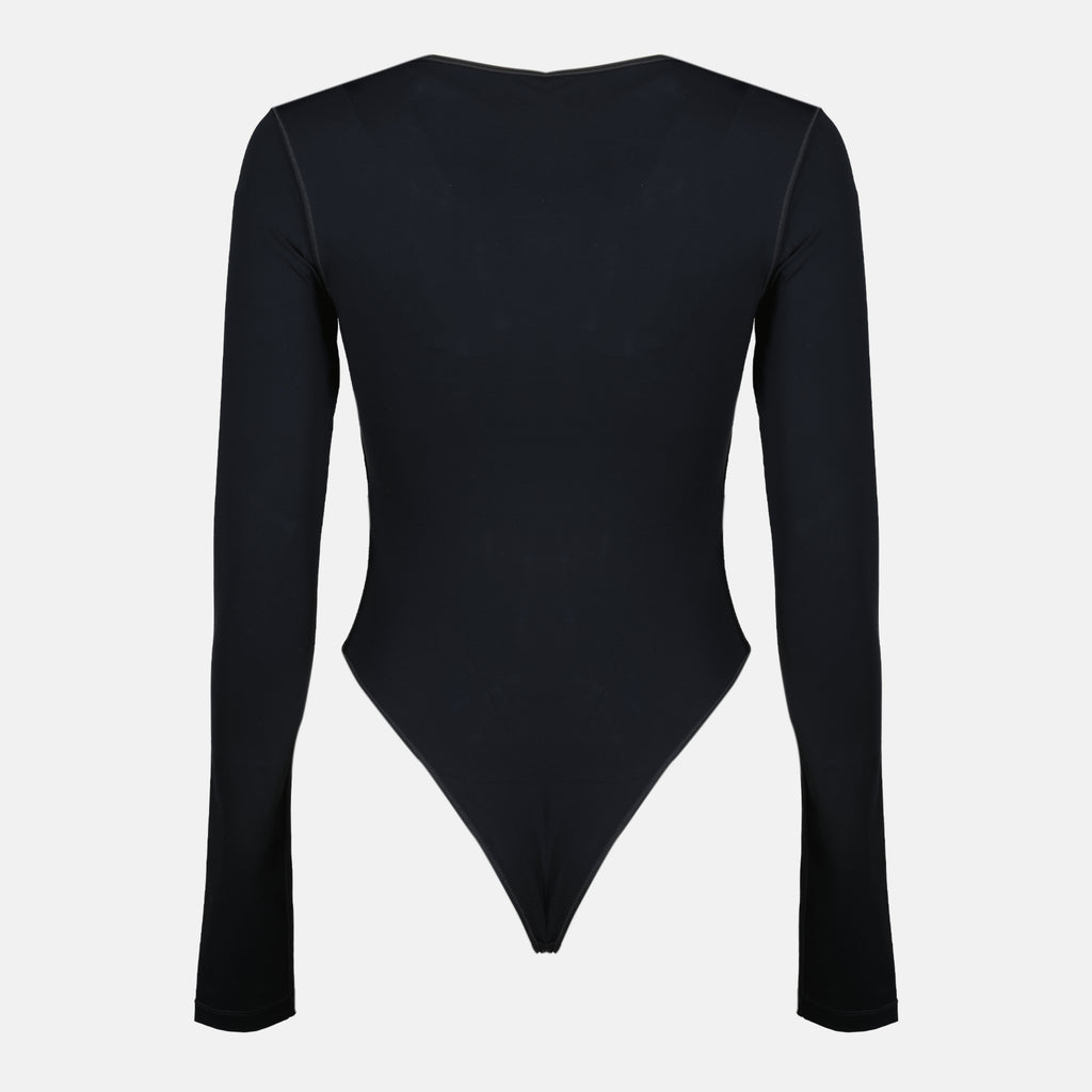 Tops Body Angelica nero in nylon Diesel Noir Femme