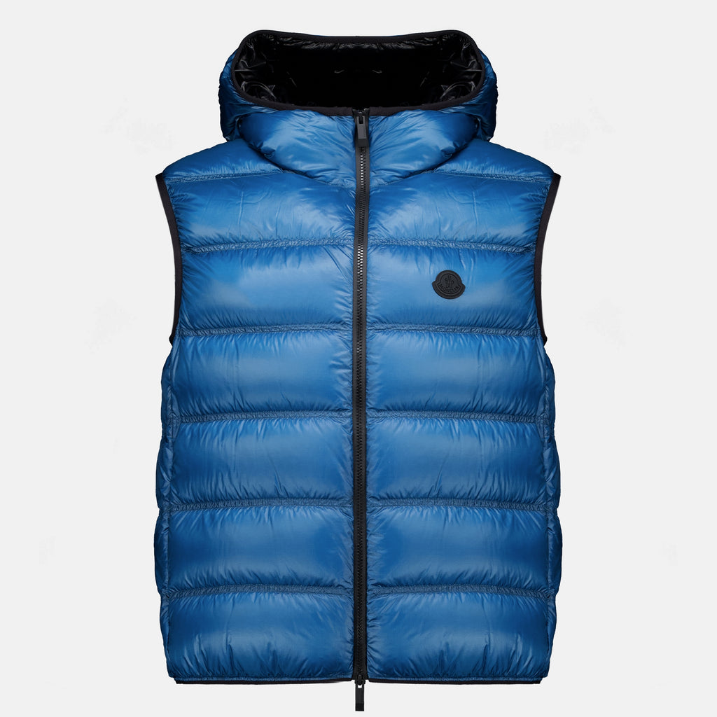 Vestes Chaleco de Plumas Azul Sin Mangas Panestrel Moncler Bleu Homme