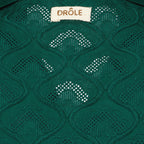 Chemises Chemise brodée tapisserie Drole De Monsieur Vert Homme