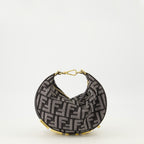 Imagen del bolso Fendi Fendigraphy mini de denim FF para mujer - Temporada Otoño-Invierno 2025 - Vista Detallada_2
