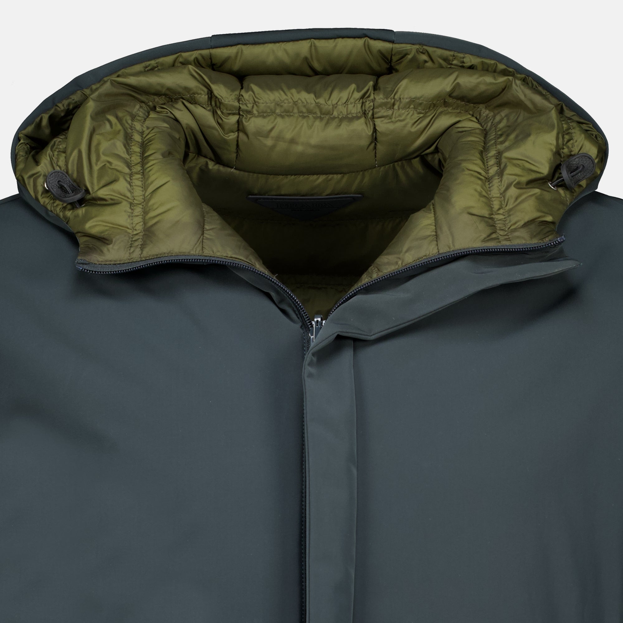 Vestes Reversible Nylon Down Jacket Prada Vert Homme