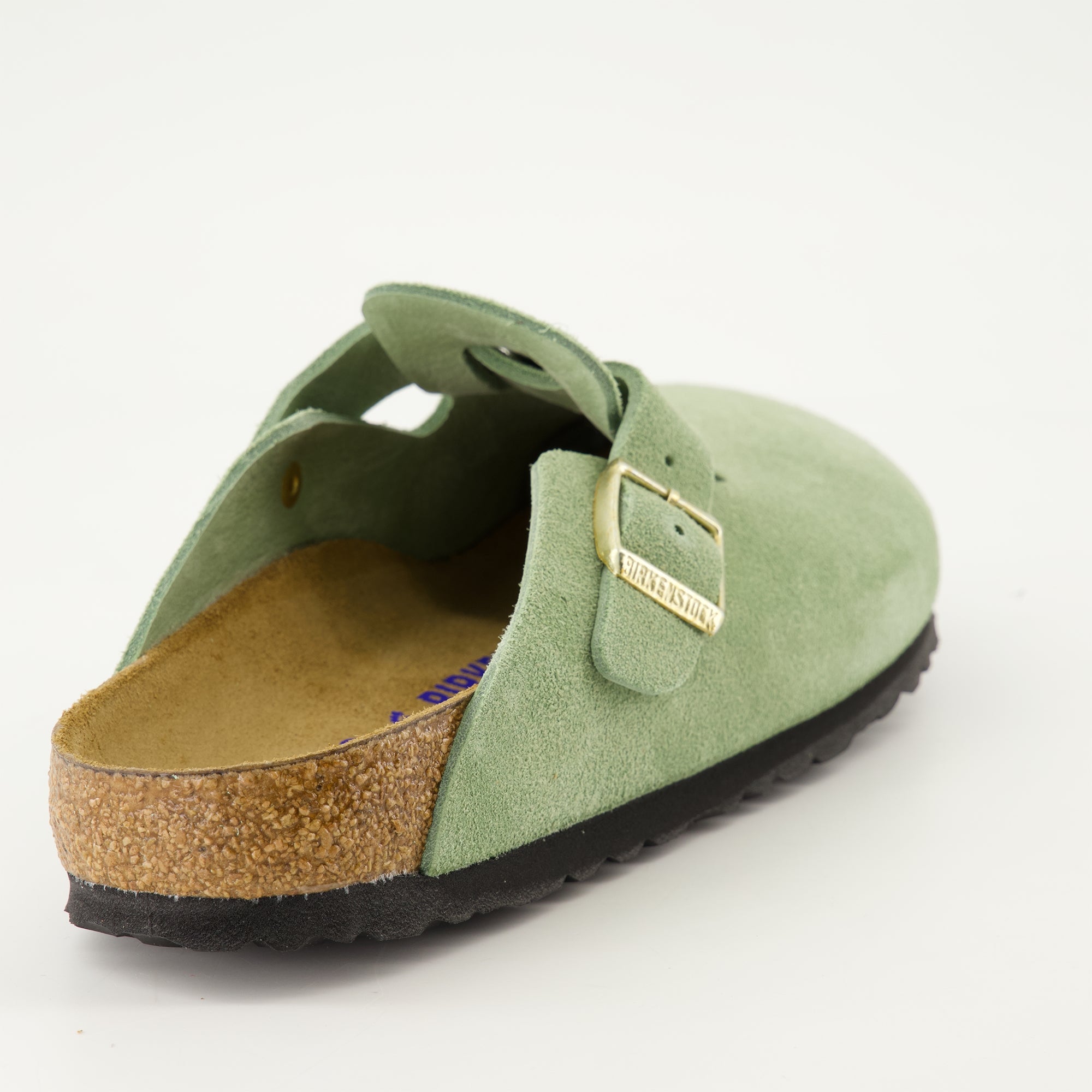 Chaussures ouvertes Mules Boston Birkenstock Vert Femme