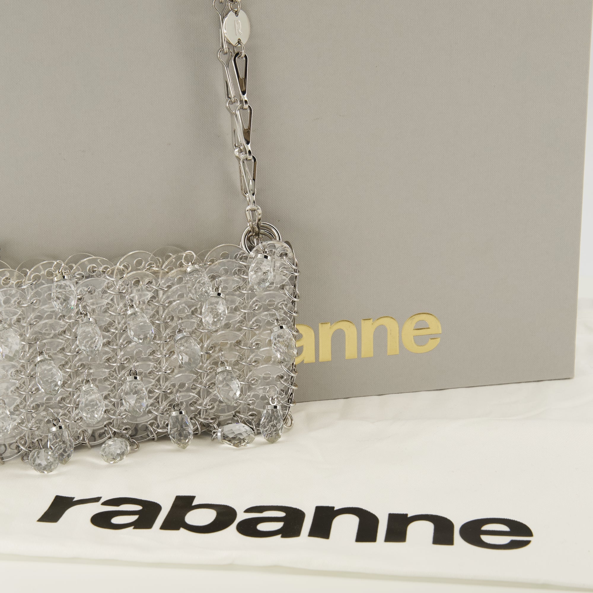 Sac 1969 nano avec cristaux argenté Rabanne - Femme – myCompañero