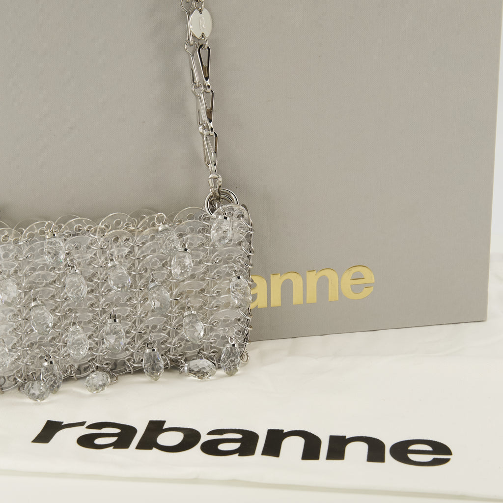 Immagine dell'articolo borsa 1969 nano con cristalli argentati del marchio Rabanne per donne - Stagione Primavera-Estate 2026 - Vista Dettagliata_2