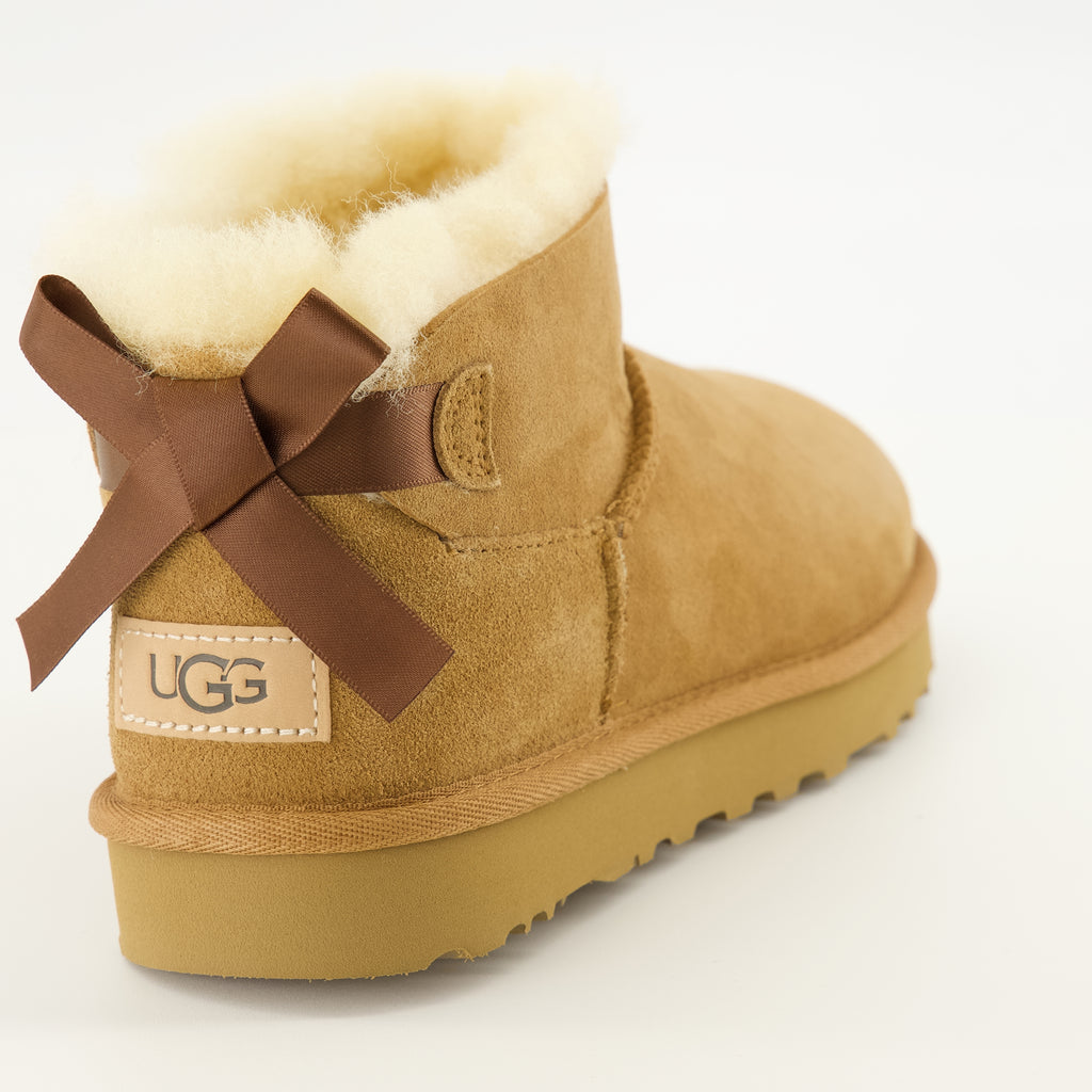 Bottines Ultra Mini Bailey Bow Brown Boots Ugg Marron Femme