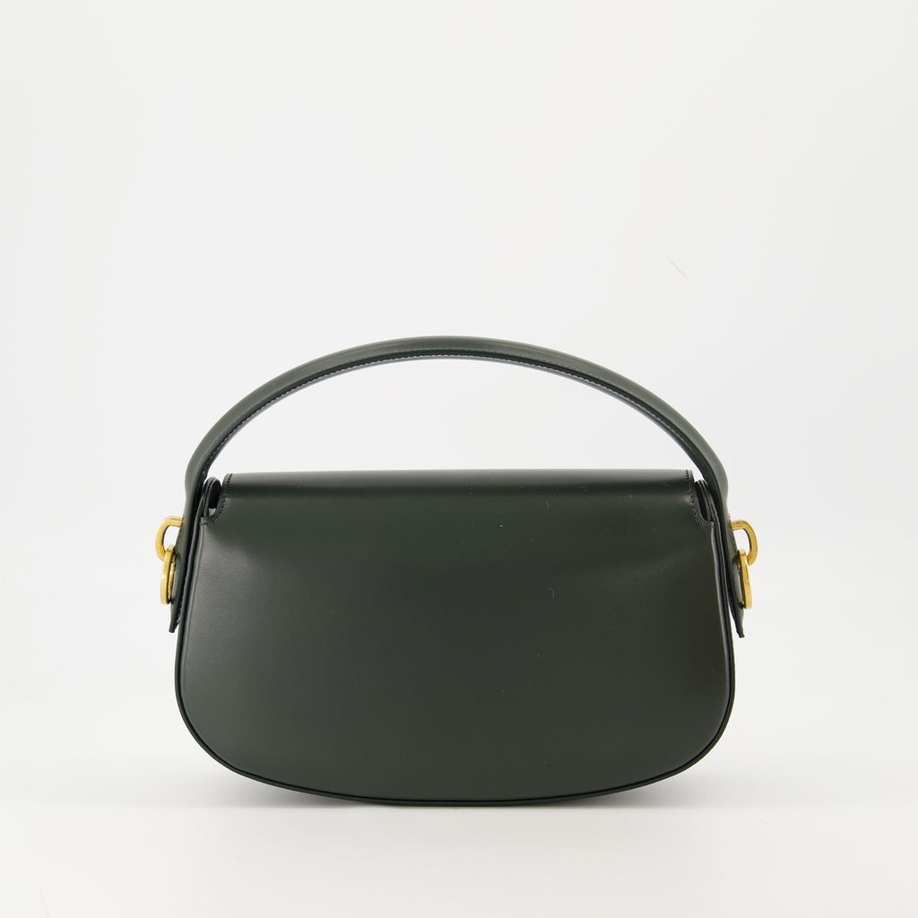 Sacs à main et épaule Dark Green Leather Voltaire Bag Saint Laurent Vert Femme