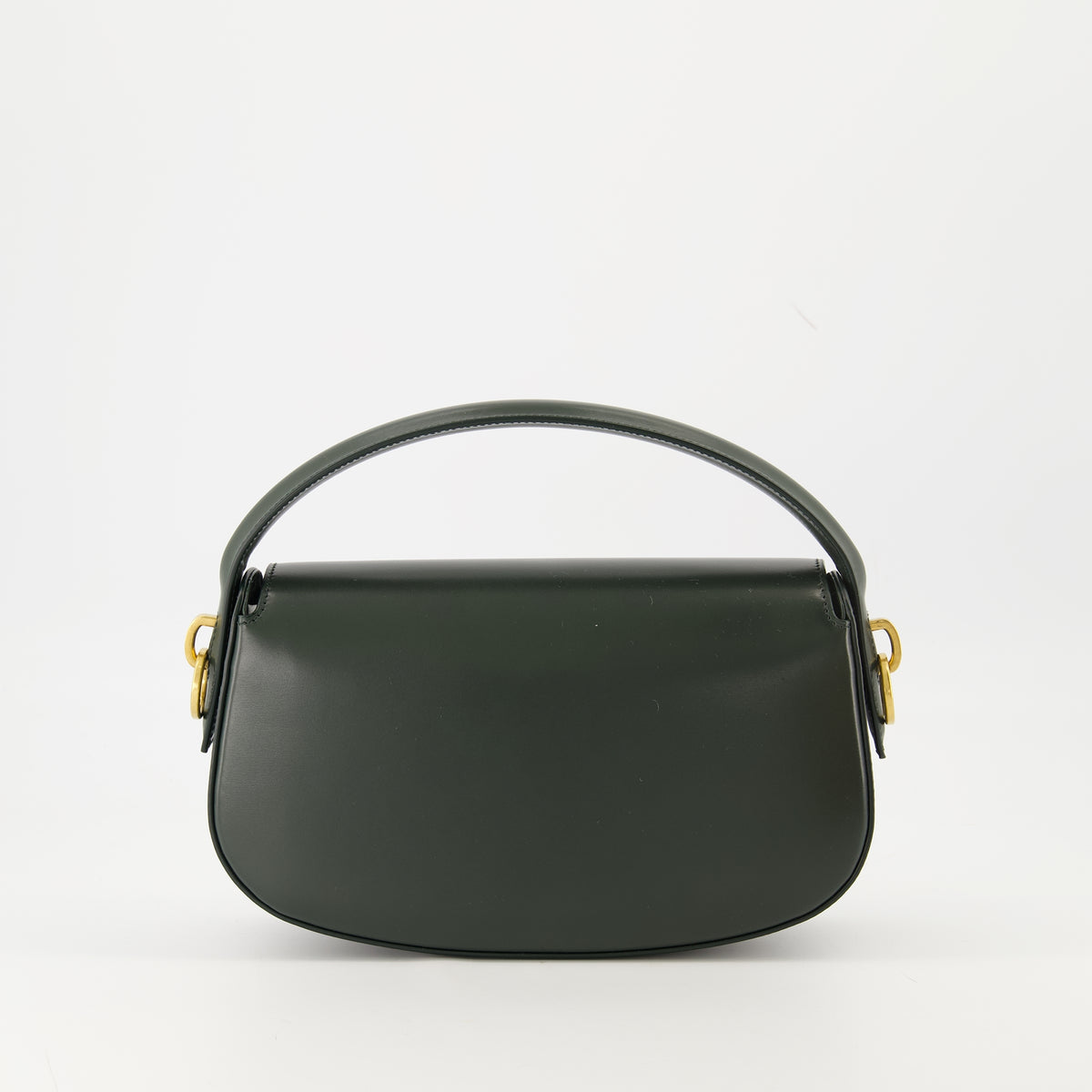 Sacs à main et épaule Borsa Voltaire in Pelle Verde Scuro Saint Laurent Vert Femme