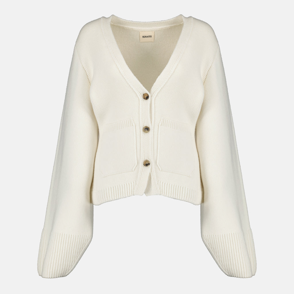 Immagine del Cardigan Scarlet di Khaite per Donna - Autunno-Inverno 2025 - Vista Frontale