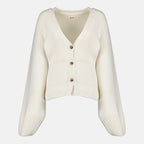 Image de l'article Cardigan Scarlet de la marque Khaite pour Femme - Saison Automne-Hiver 2025 - Vue de Face