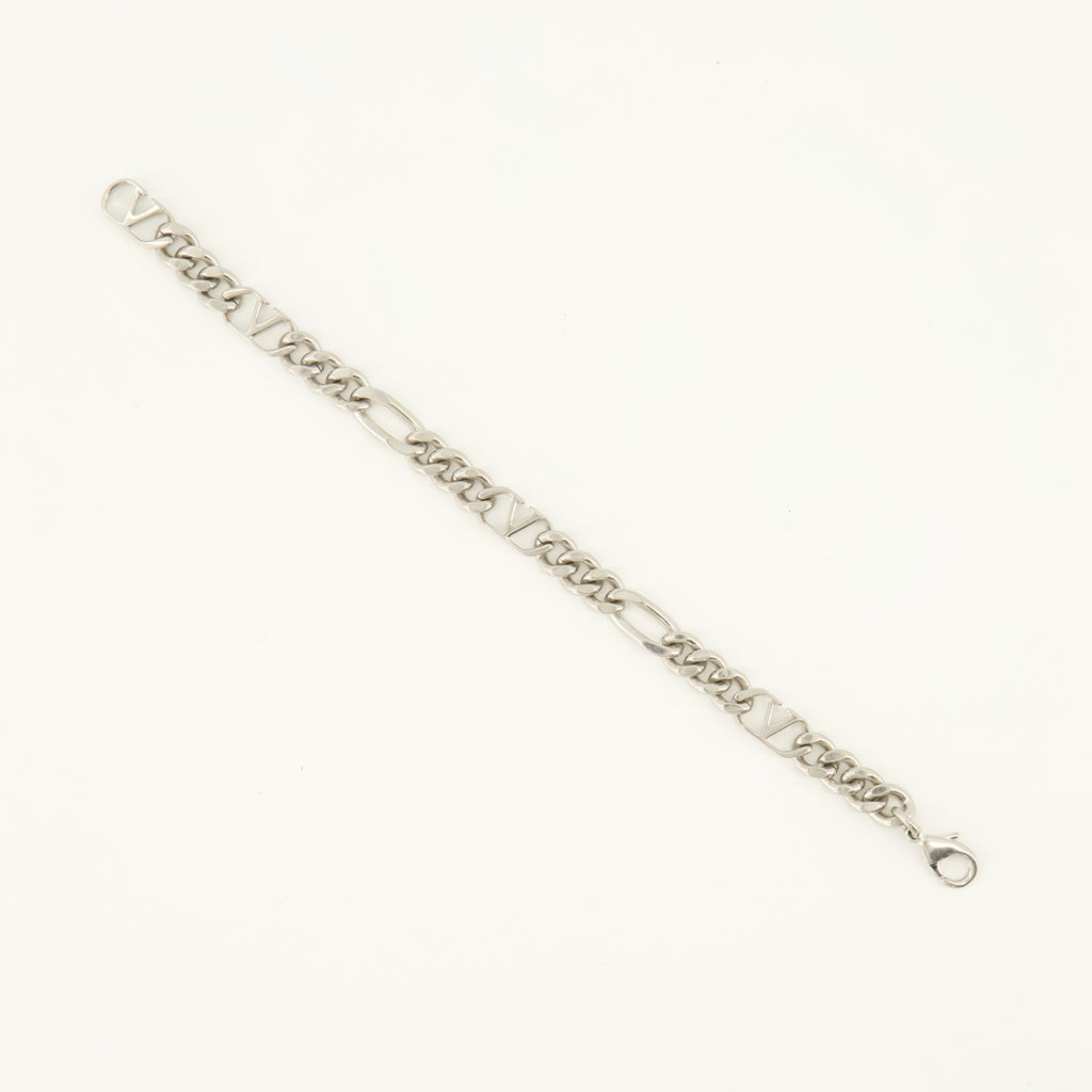 Bijoux VLogo Metal Bracelet Valentino Garavani Argenté Homme