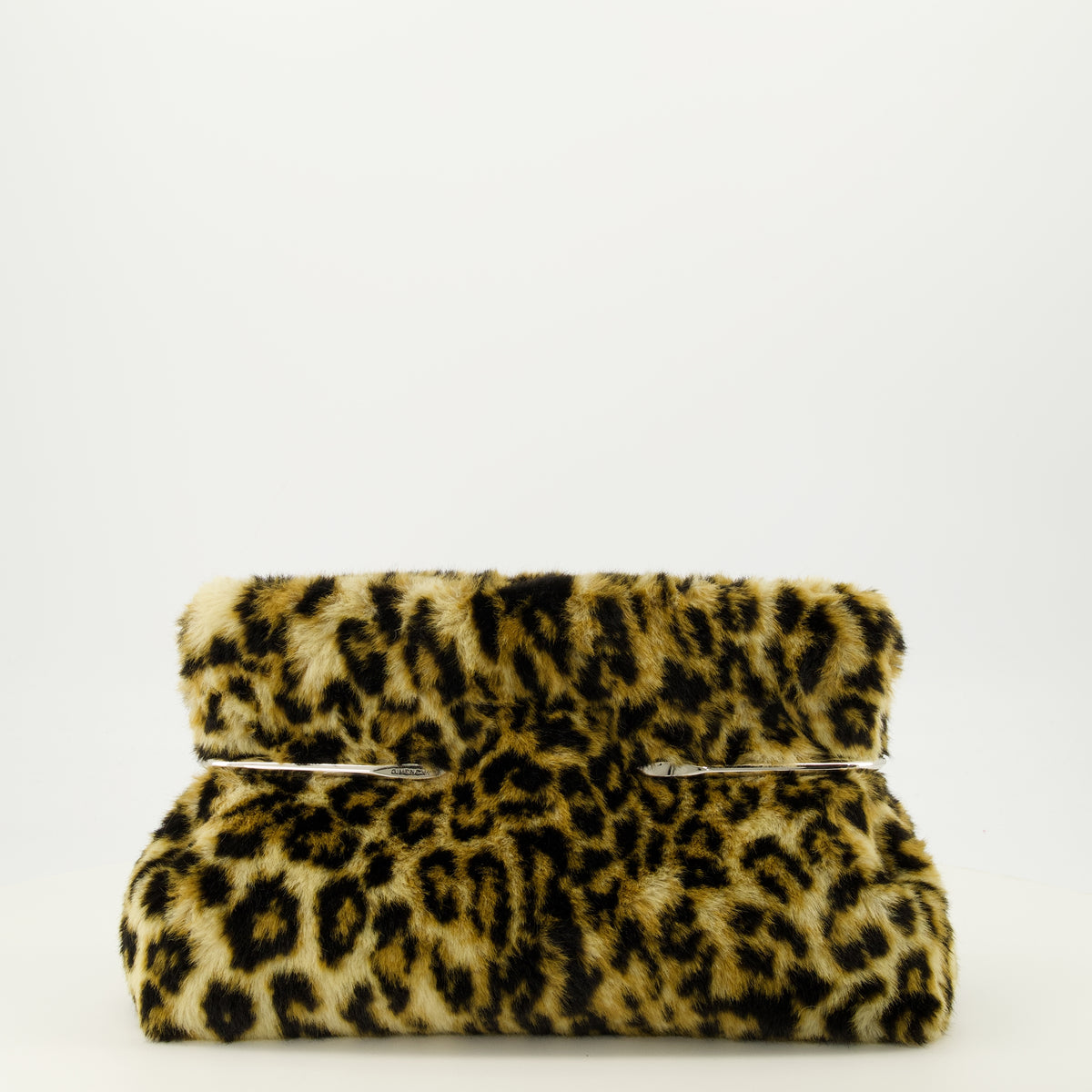 Pochettes Pochette Pinch Soft sherling léopard Givenchy Beige Femme