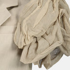 Bild des Artikels Beige Leinen ohne Ärmel Jacke mit Rüschen von Max Mara für Damen - Frühling-Sommer 2026 - Detailansicht_2