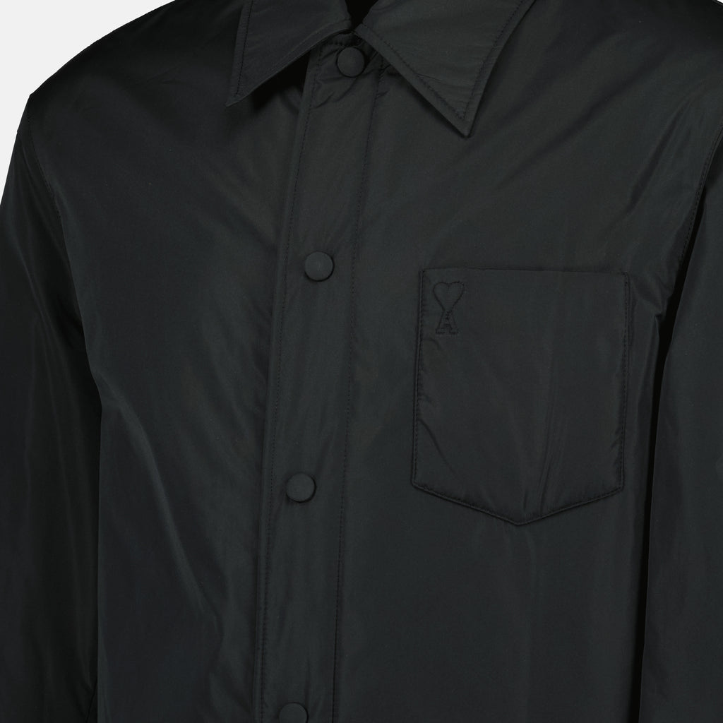 Imagen del artículo Chaqueta de camisa de nylon de la marca Ami PARIS para Hombre - Temporada Otoño-Invierno 2025 - Vista Detallada_6