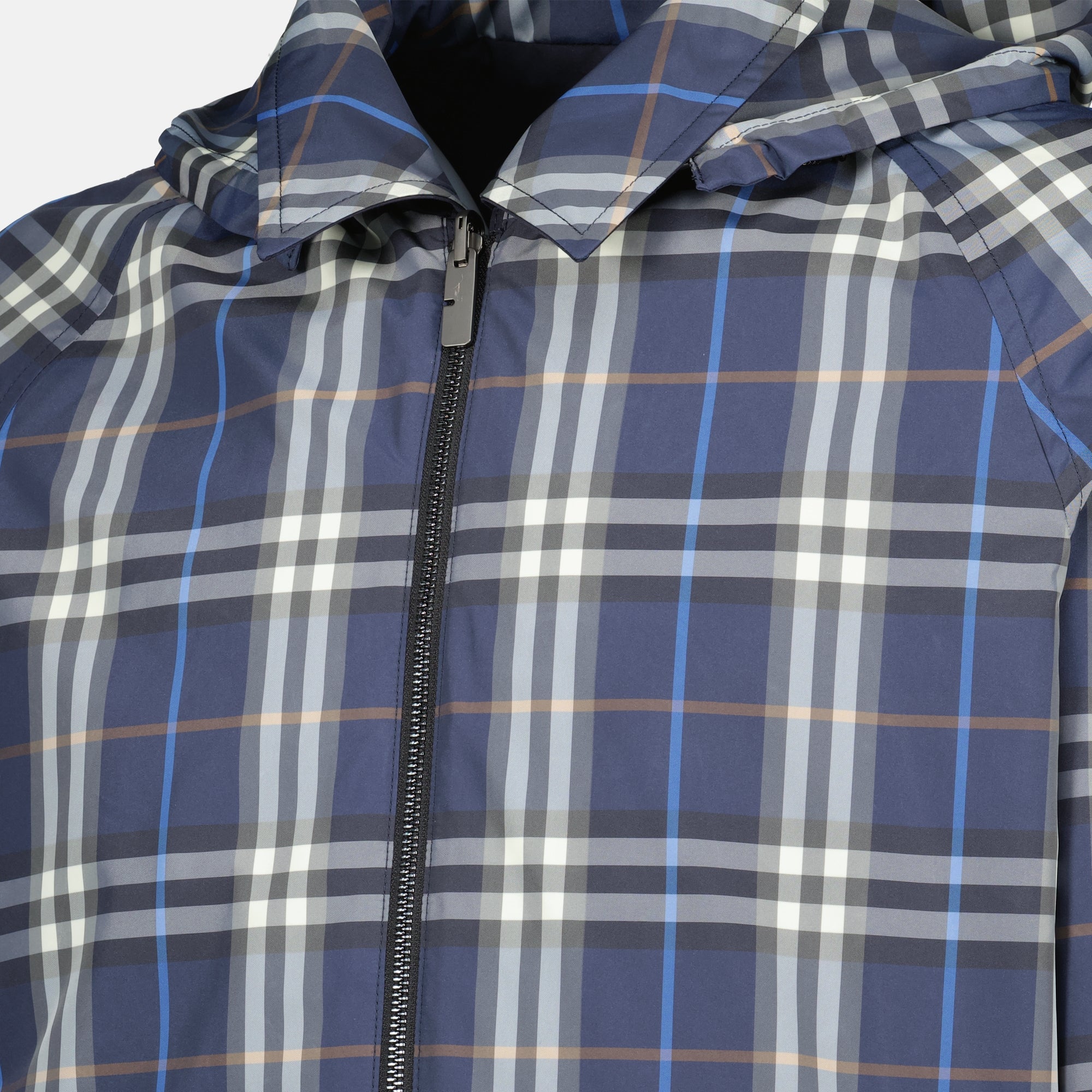 Vestes Veste réversible Check bleu marine Burberry Bleu foncé Homme