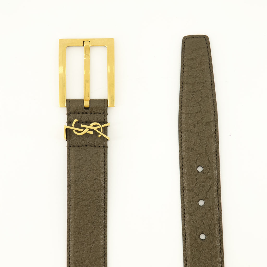Ceintures Cassandre Khaki Gürtel Saint Laurent Kaki Femme