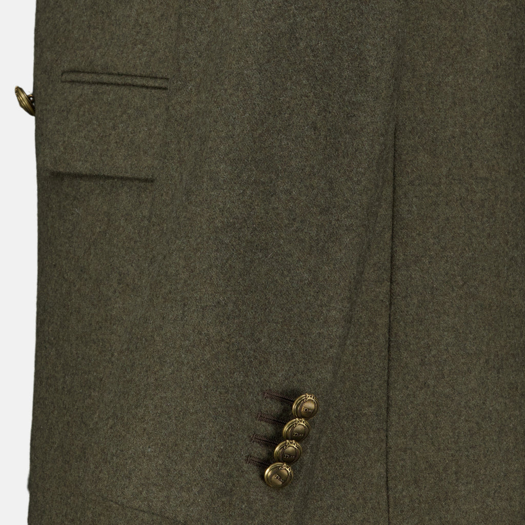 Vestes Khaki Wollblazer Dior Kaki Homme