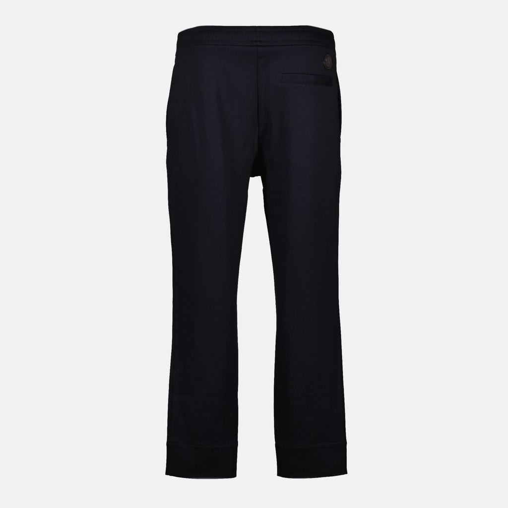 Image of the Moncler Men's Navy Blue Tracksuit Pants - Spring-Summer 2026 - Back View
