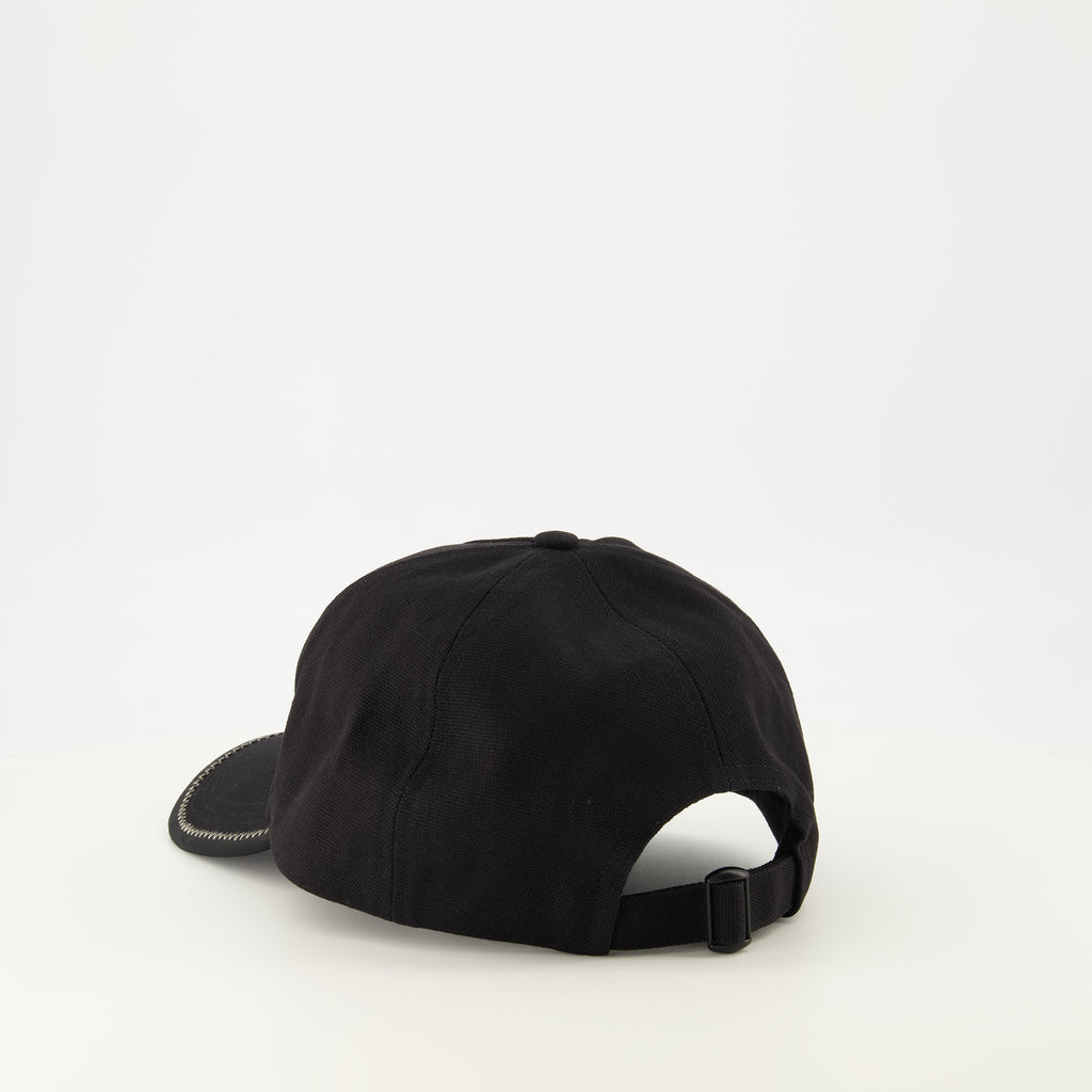 Bild des Moncler Herrenbasecaps mit schwarzem Logodetail - Frühjahr/Sommer 2026 - Detaillierte Ansicht 2