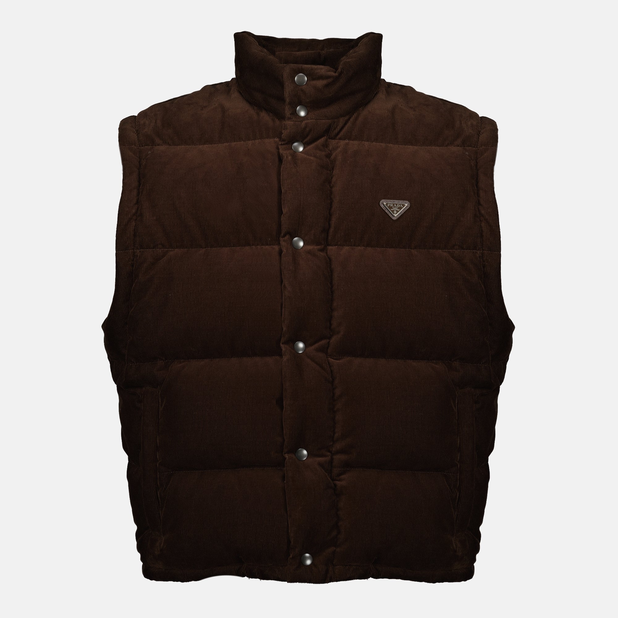 Brown Corduroy Puffer Jacket Prada - Men – myCompañero