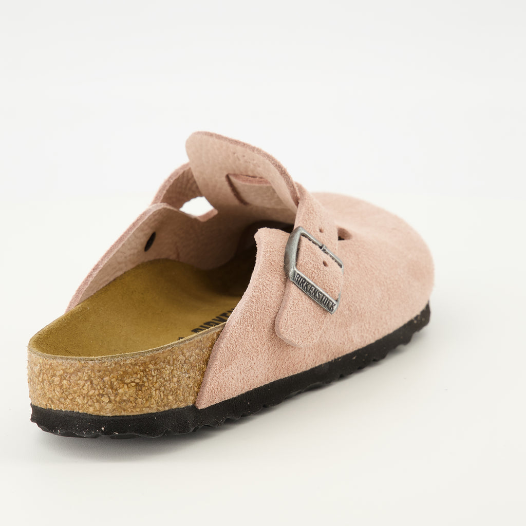 Bild der pinken Mules Boston von Birkenstock für Unisex - Frühling-Sommer 2026 - Rückansicht